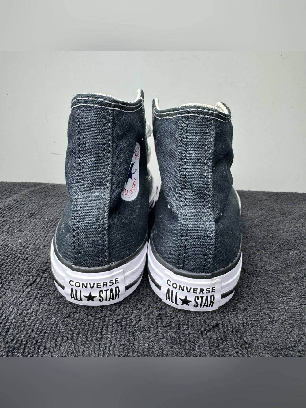 Converse Chuck Taylor All Star High Top Black White Youth Size 1.5 Sneakers